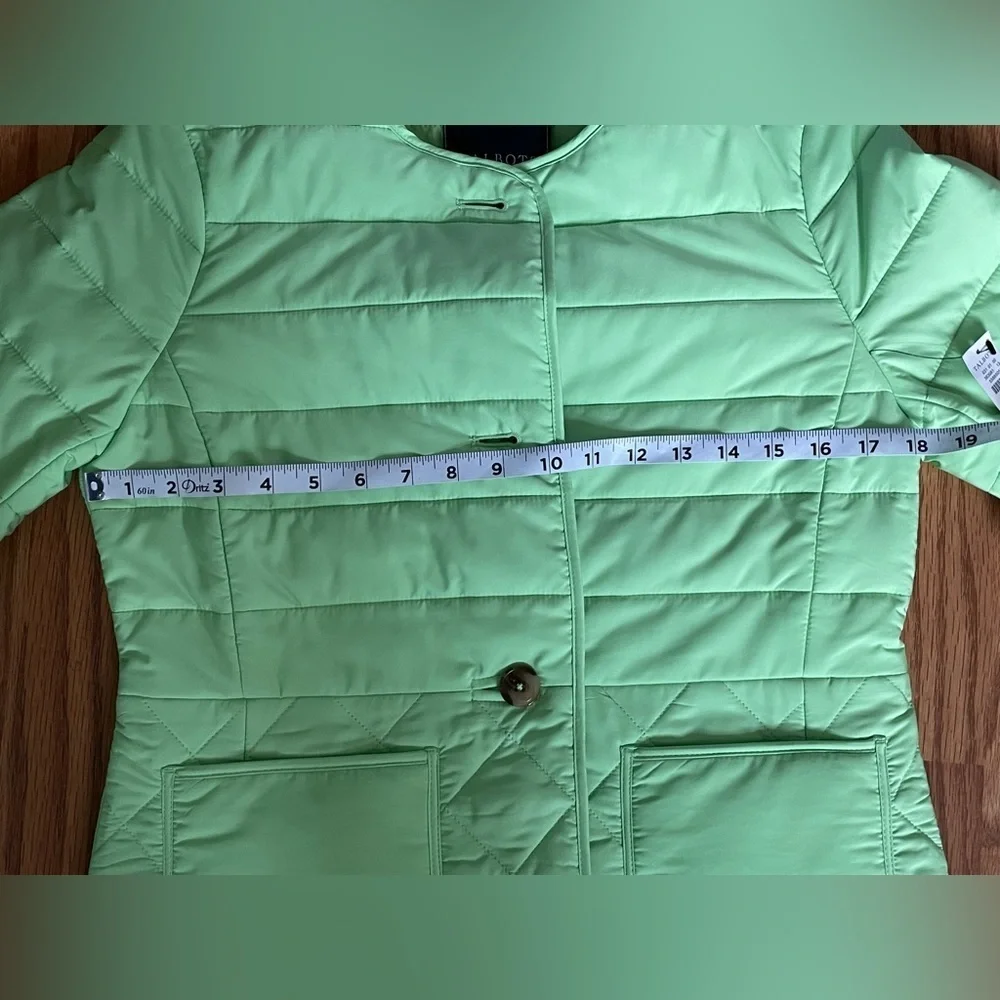 ✨HP✨ NWT Talbot’s Lime Green Quilted Button Up Jacket Sz XS - Picture 8 of 9